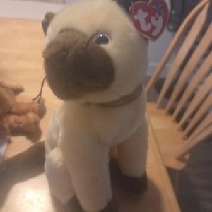 2002 Siam Ty Beanie Baby Siamese Cat Plush Toy